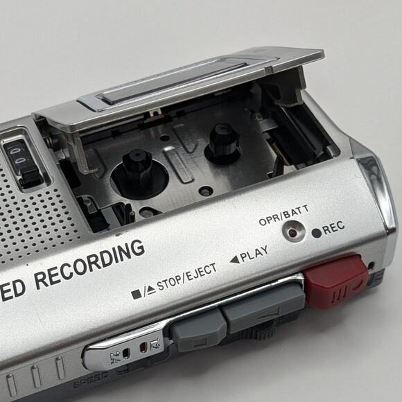 SANYO TRC-590M Microcassette Voice Activated Recorder Dictaphone w/Tapes TESTED - Picture 10 of 11